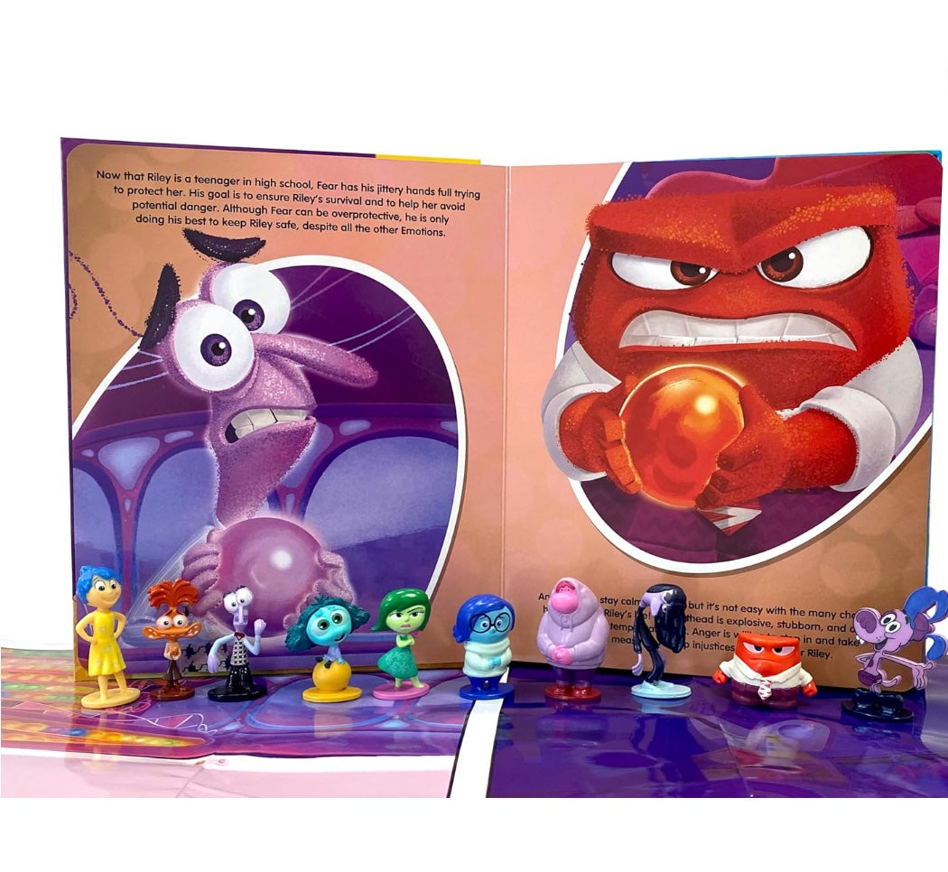 Disney Inside Out 2 My Busy Books - Storybook, 10 figurines, playmat