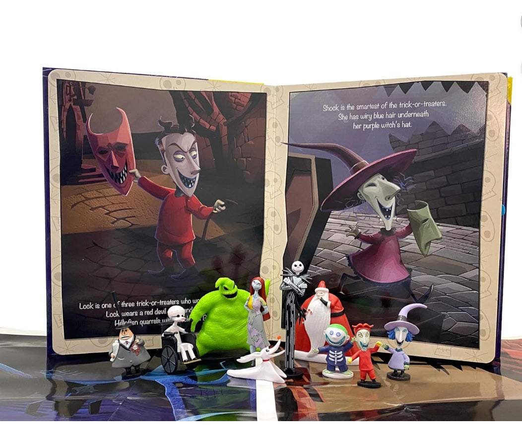 Disney Nightmare Before Christmas My Busy Books - Storybook, 10 figurines, playmat