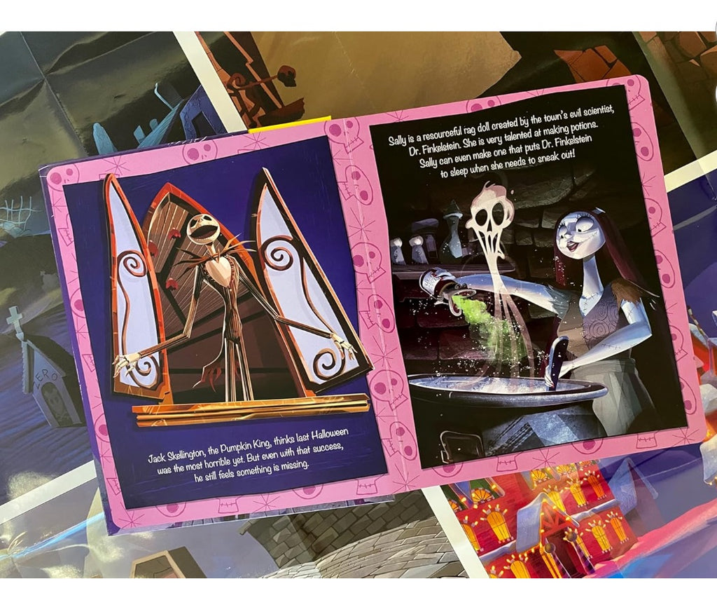 Disney Nightmare Before Christmas My Busy Books - Storybook, 10 figurines, playmat