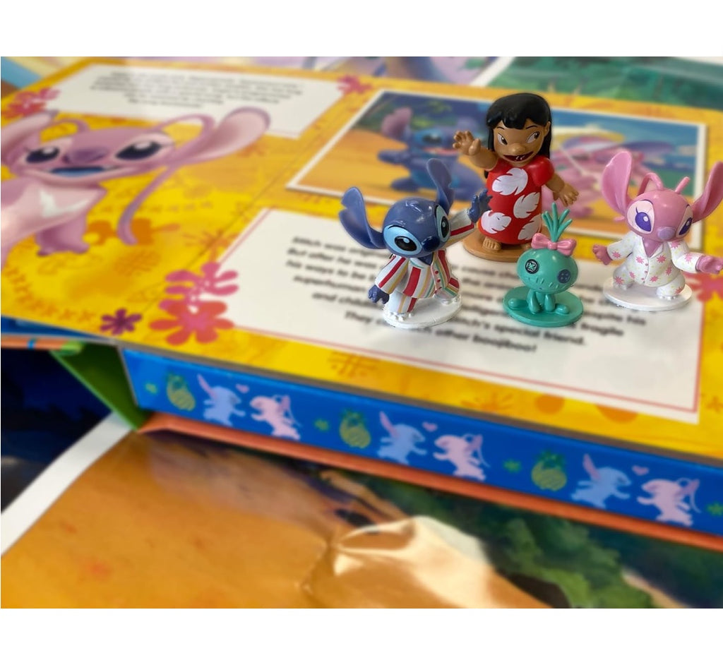 Disney Stitch My Busy Books - Storybook, 10 figurines, playmat