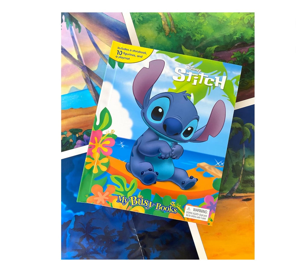 Disney Stitch My Busy Books - Storybook, 10 figurines, playmat
