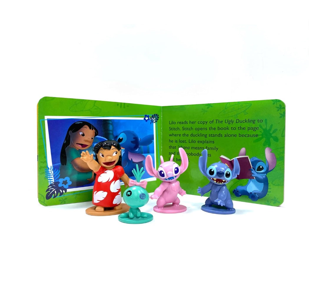 Disney Stitch Tattle Tales - Activity Books for kids, 12-page storybook, 4 figurines