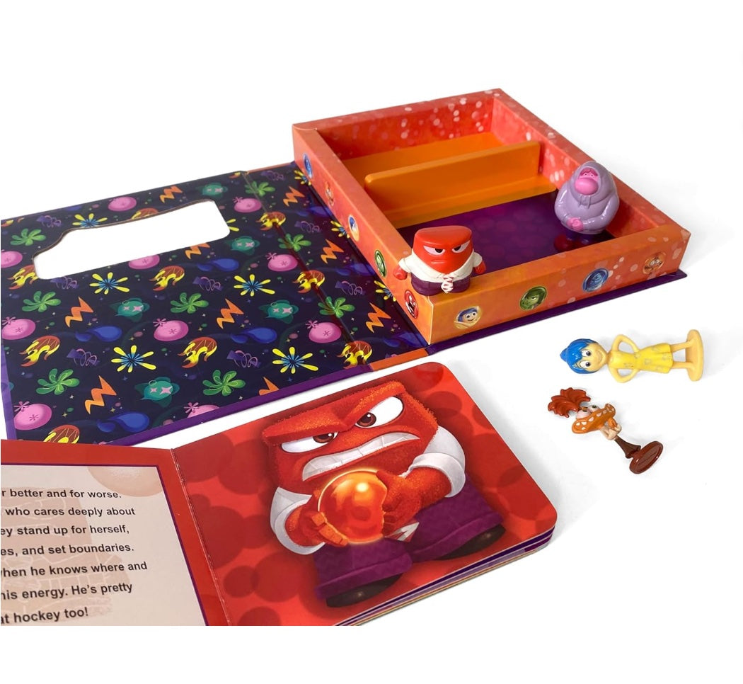 Disney Inside Out 2 Tattle Tales - Activity Books for kids, 12-page storybook, 4 figurines