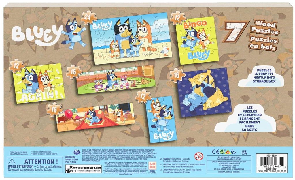 Fine Motor & Focus Wooden Puzzle Set (7 Pack)