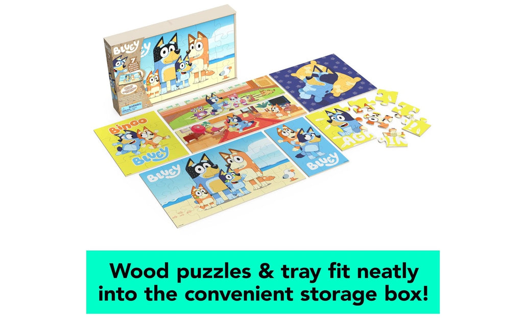 Fine Motor & Focus Wooden Puzzle Set (7 Pack)