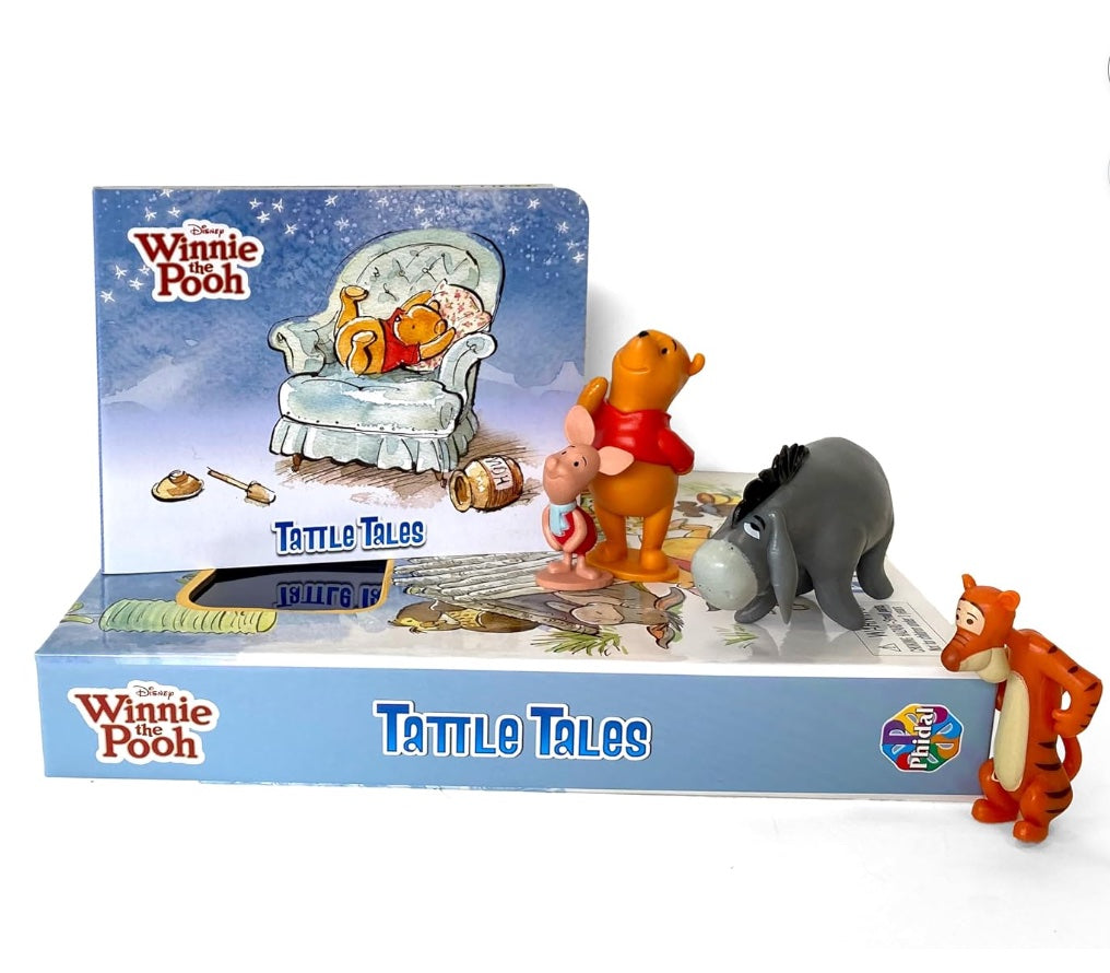 Disney Winnie the Pooh Tattle Tales - Activity Books for kids, 12-page storybook, 4 figurines